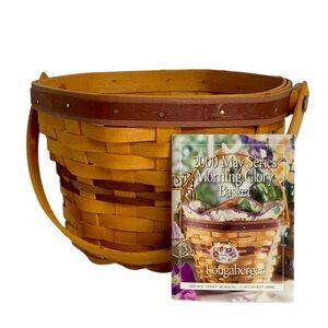 Longaberger 2000 May Series Morning Glory Basket NWOT